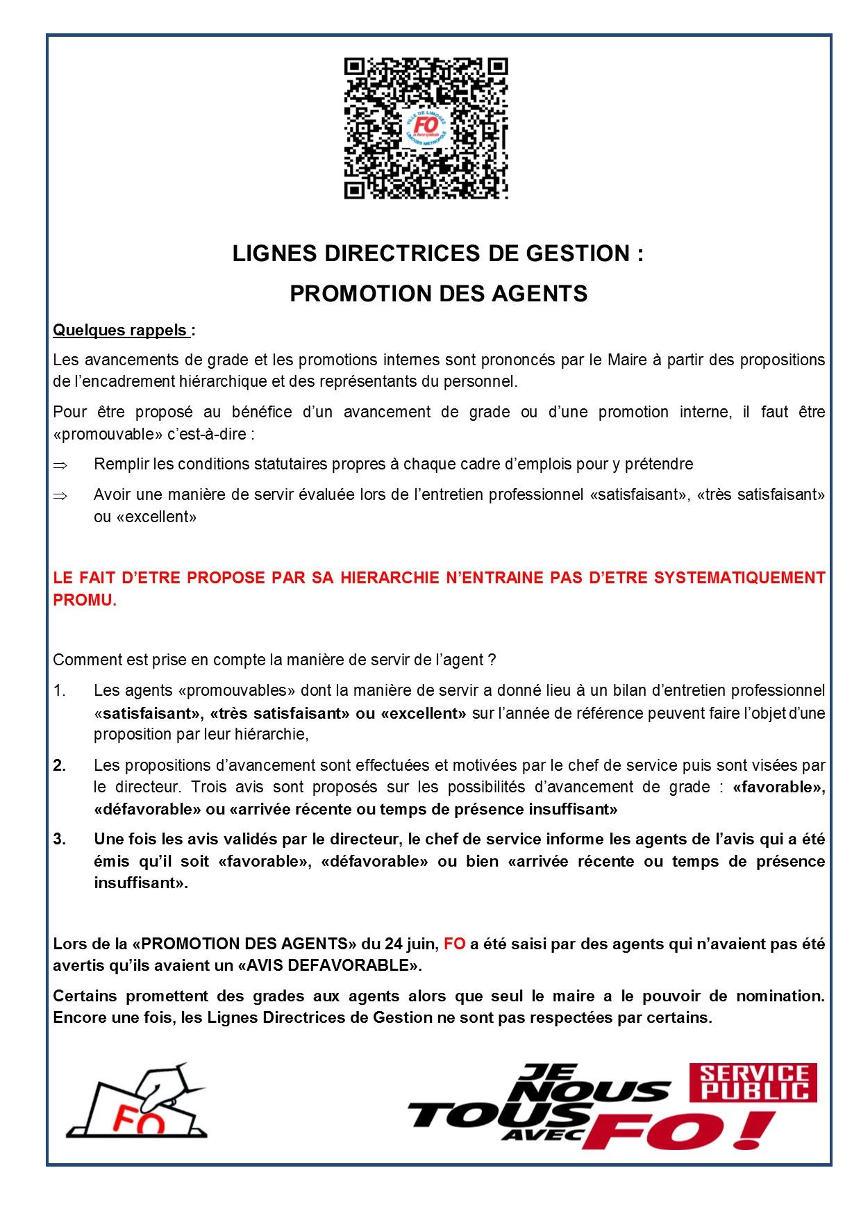 2022 lignes directrices de gestions