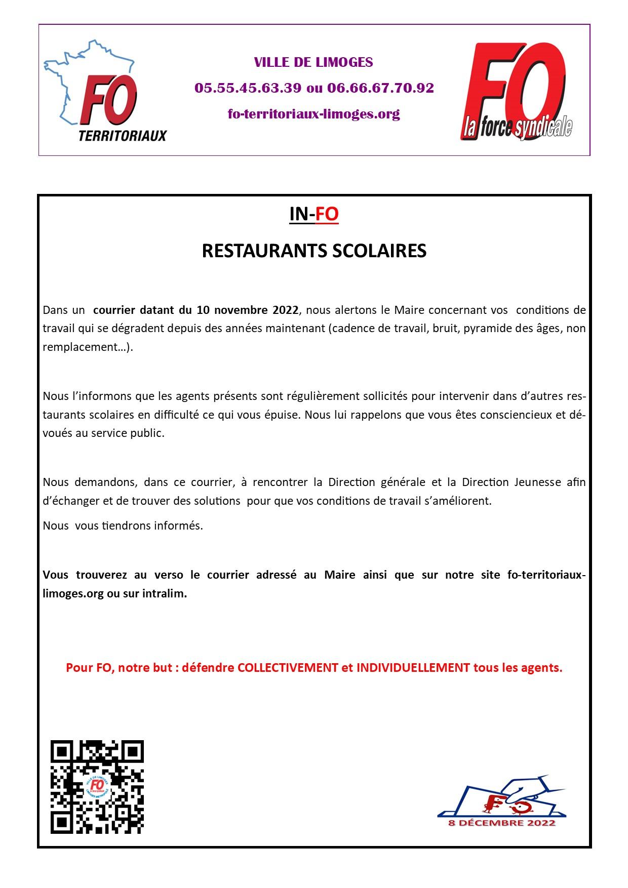 restaurants scolaires